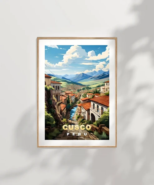 Çerçevesiz Poster And Dağlarının Kalbinde Cusco - 6