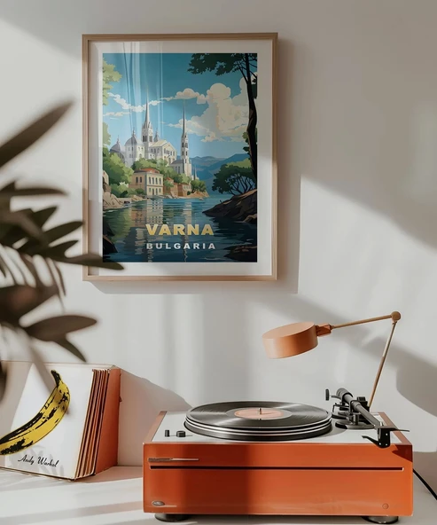 Çerçevesiz Poster Varna’nın İkonik Görünümü - Resim 3