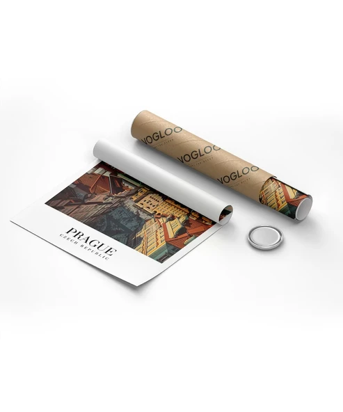 Çerçevesiz Poster Prag Eski Şehir Manzarası - Resim 8