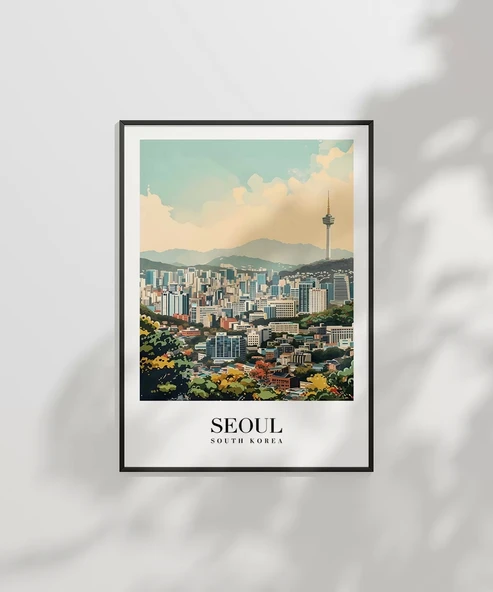 Çerçevesiz Poster Seul'un Modern Mimarisi - Resim 6