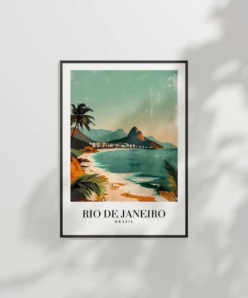 Çerçevesiz Poster Rio de Janeiro'nun Tropikal Güzelliği - Resim 7