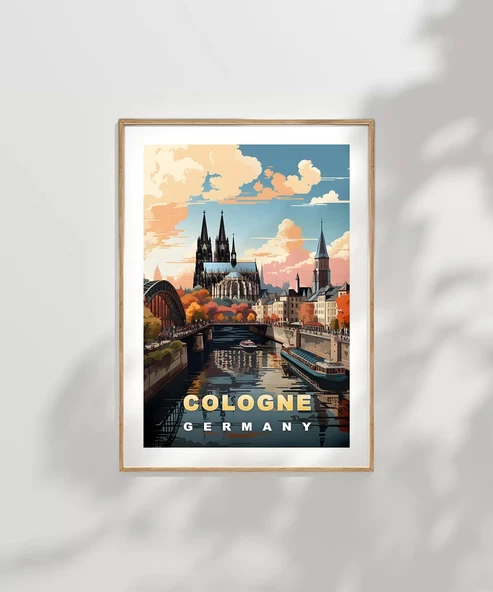 Çerçevesiz Poster Ren Nehri'nin İncisi - Resim 7