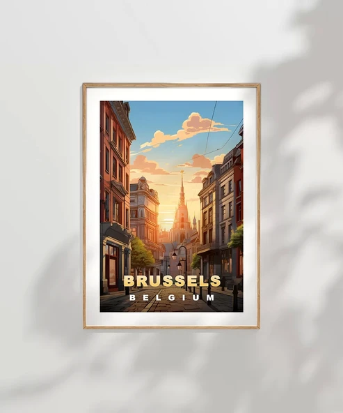 Çerçevesiz Poster Gün Batımında Zarafet - Resim 6