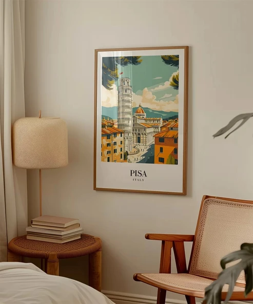 Çerçevesiz Poster Toskana’nın İncisi Pisa - Resim 4