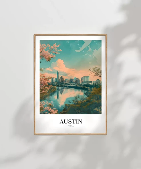 Çerçevesiz Poster Doğa ve Şehir Arasında - Resim 7