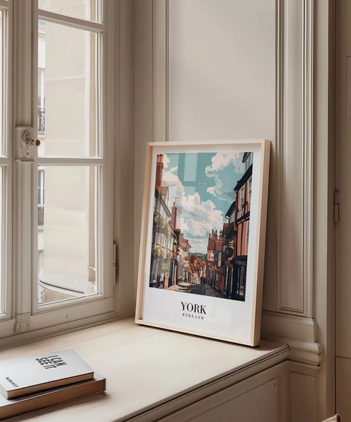 Çerçevesiz Poster York Tarihi Sokakları - Resim 4