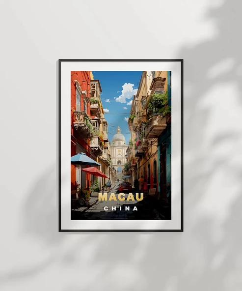 Çerçevesiz Poster Kopenhag Şehir Manzarası ve Refleksiyon - Resim 6