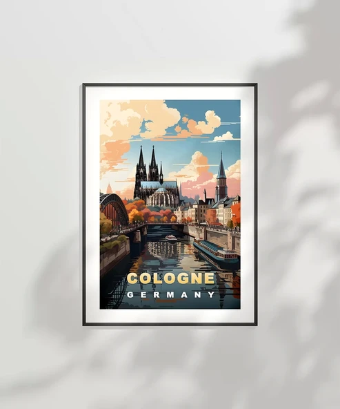 Çerçevesiz Poster Ren Nehri'nin İncisi - Resim 6