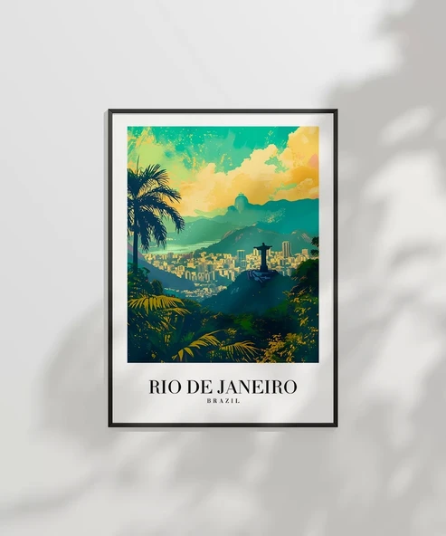 Çerçevesiz Poster Brezilya'nın İncisi Rio de Janeiro - Resim 7