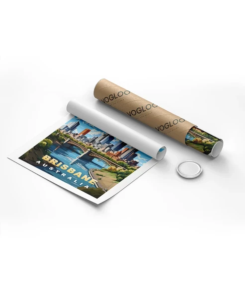 Çerçevesiz Poster Nehir ve Gökdelenlerin Şehri - Resim 8