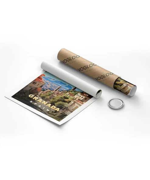 Çerçevesiz Poster Granada'nın Gizemli Güzelliği - Resim 8