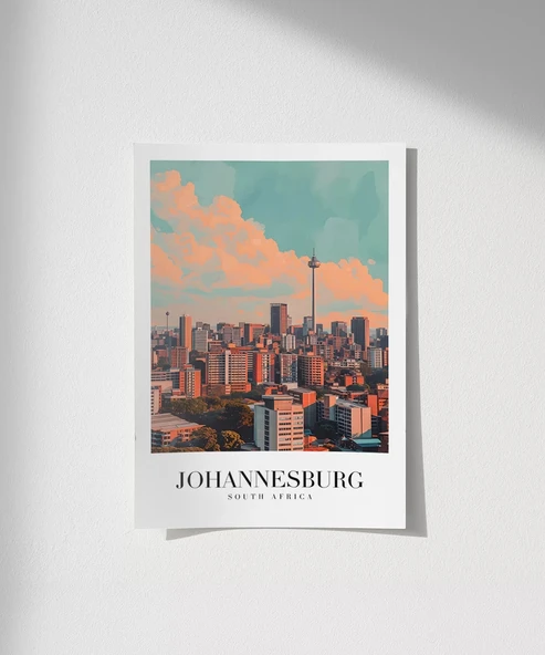 Çerçevesiz Poster Johannesburg Güney Afrika Seyahat ürün görseli