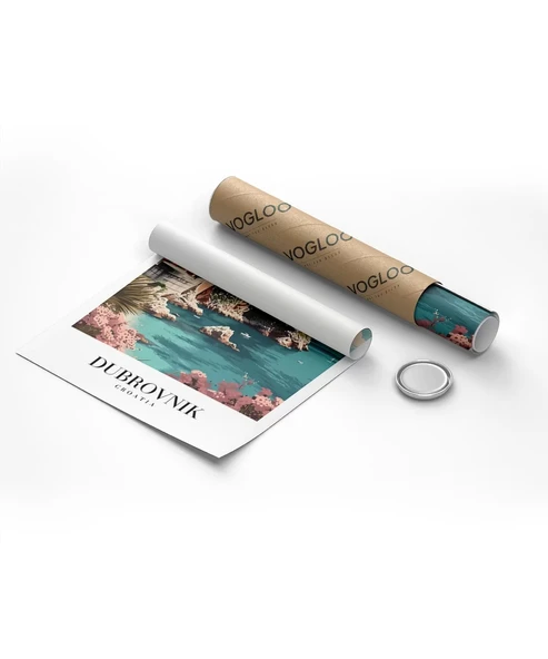 Çerçevesiz Poster Dubrovnik Hırvatistan - Resim 8