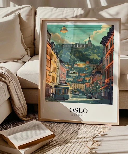 Çerçevesiz Poster Oslo Kuzey'in Sakin Ritmi - Resim 5