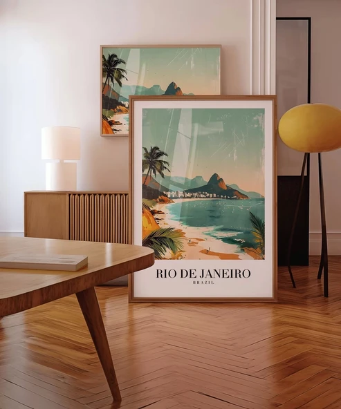 Çerçevesiz Poster Rio de Janeiro'nun Tropikal Güzelliği - Resim 4