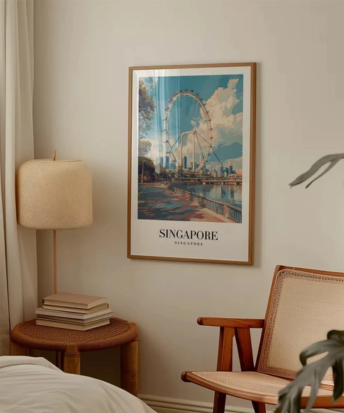 Çerçevesiz Poster Marina Bay'ın Parlak Yüzü - Resim 4