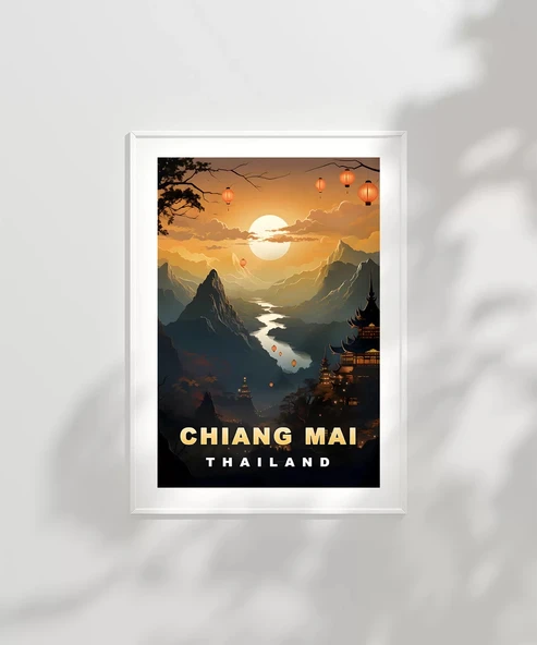 Çerçevesiz Poster Fenerlerin Büyülü Gecesi - Resim 2