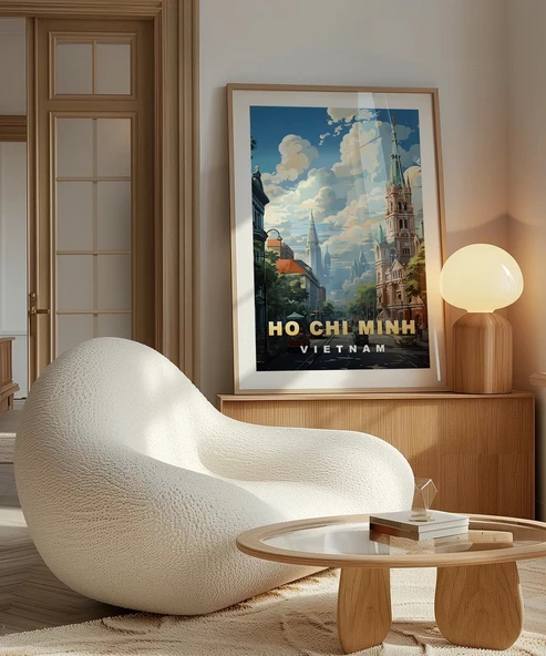 Çerçevesiz Poster Saygon'un Fransız Mirası - Resim 5