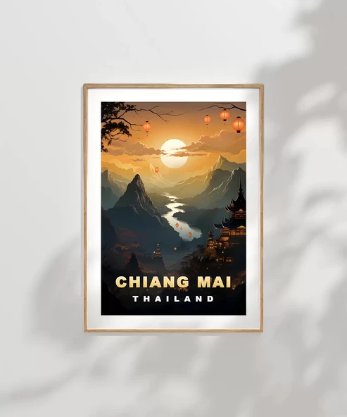 Çerçevesiz Poster Fenerlerin Büyülü Gecesi - Resim 7