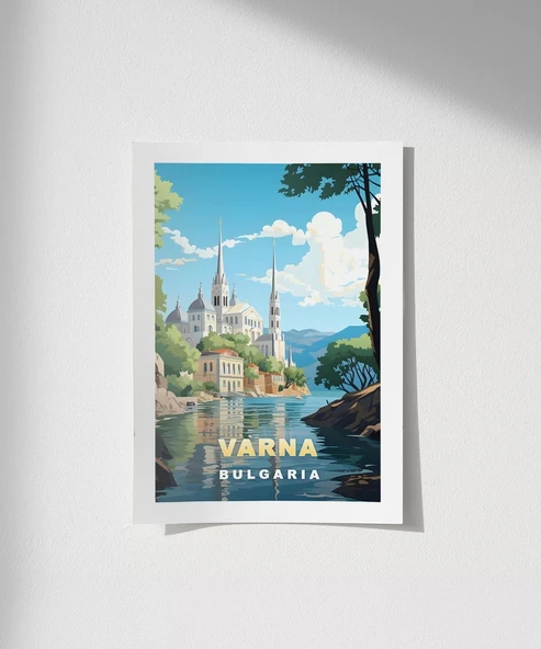 Çerçevesiz Poster Varna’nın İkonik Görünümü ürün görseli