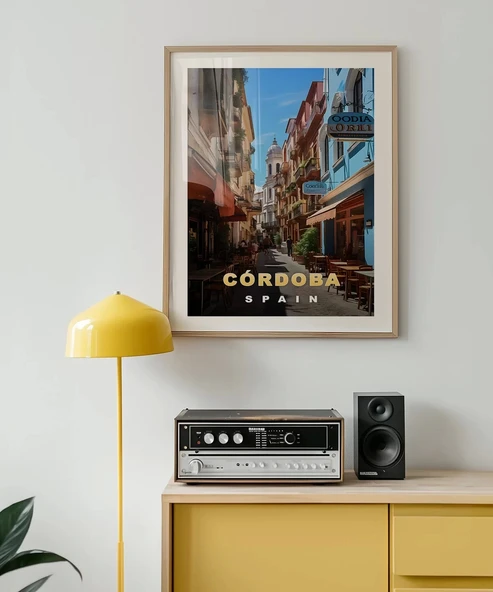 Çerçevesiz Poster Córdoba'nın Tarihi Sokakları - Resim 3