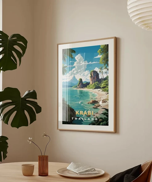 Çerçevesiz Poster Krabi, Tayland Seyahat - Resim 4