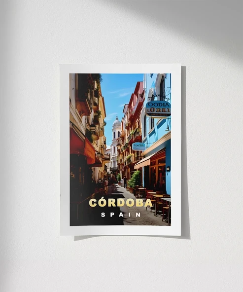 Çerçevesiz Poster Córdoba'nın Tarihi Sokakları ürün görseli