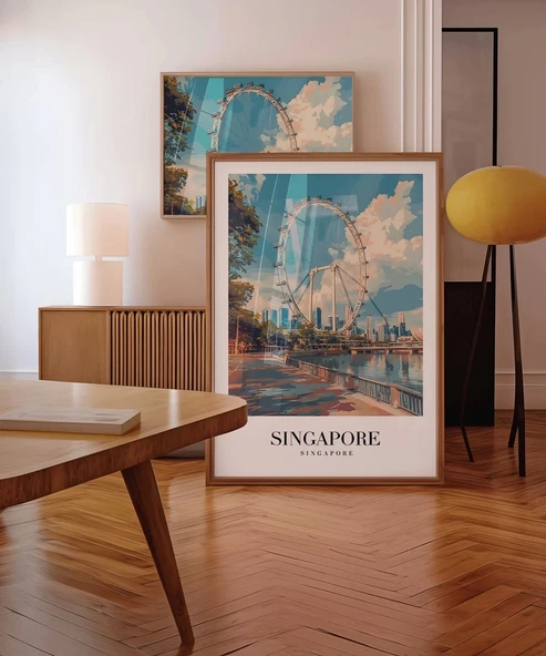 Çerçevesiz Poster Marina Bay'ın Parlak Yüzü - Resim 5