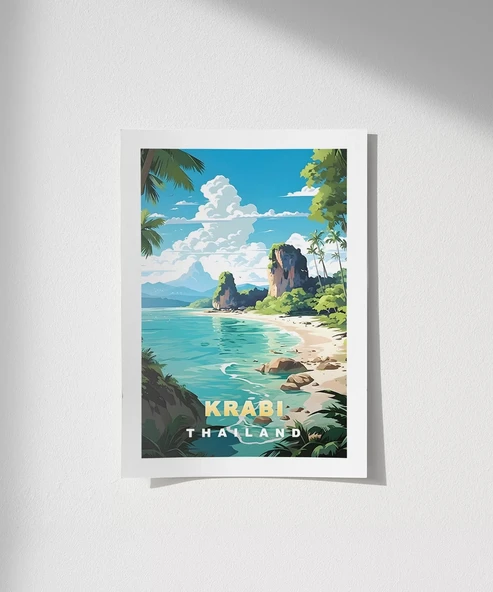 Çerçevesiz Poster Krabi, Tayland Seyahat ürün görseli