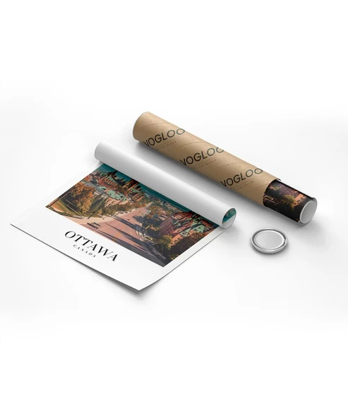 Çerçevesiz Poster Ottawa'nın Tarihi Dokusu - Resim 8