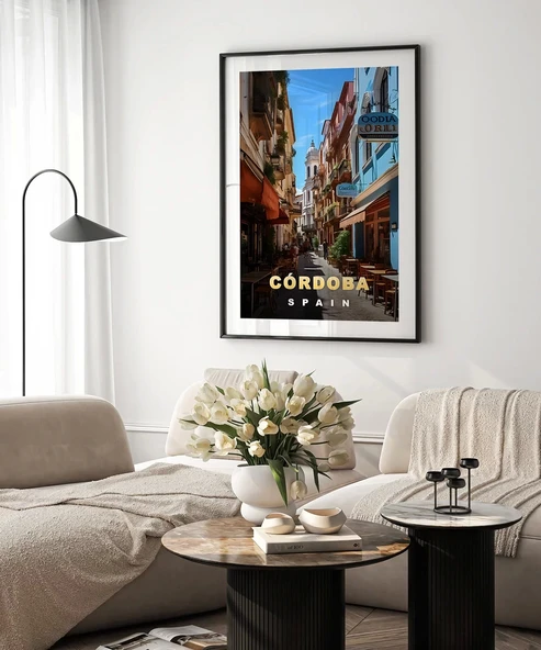 Çerçevesiz Poster Córdoba'nın Tarihi Sokakları - Resim 4