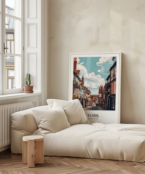 Çerçevesiz Poster York Tarihi Sokakları - Resim 5