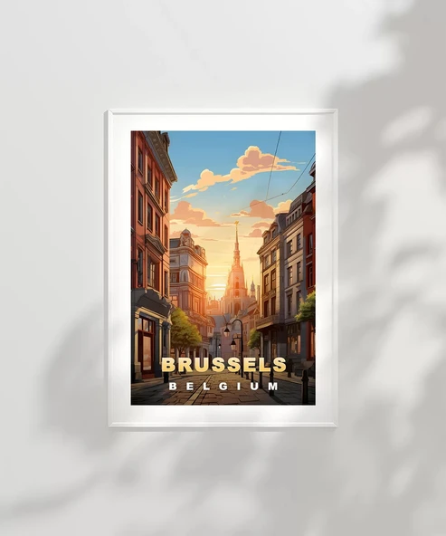 Çerçevesiz Poster Gün Batımında Zarafet - Resim 2