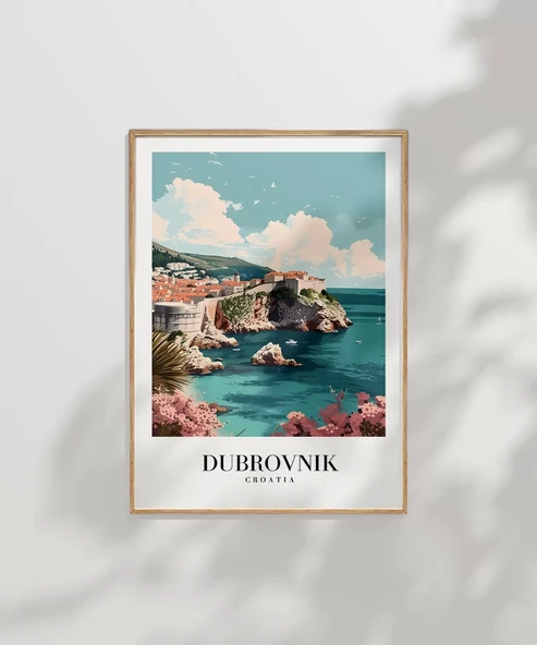 Çerçevesiz Poster Dubrovnik Hırvatistan - Resim 7