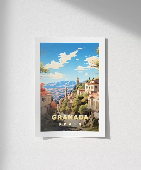 Çerçevesiz Poster Granada'nın Gizemli Güzelliği ürün görseli