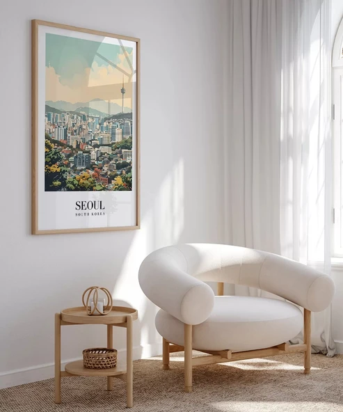 Çerçevesiz Poster Seul'un Modern Mimarisi - Resim 3