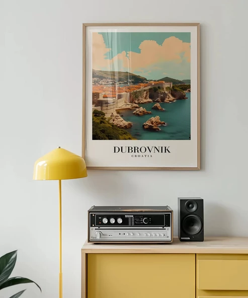 Çerçevesiz Poster Dubrovnik Eski Şehir - Resim 3