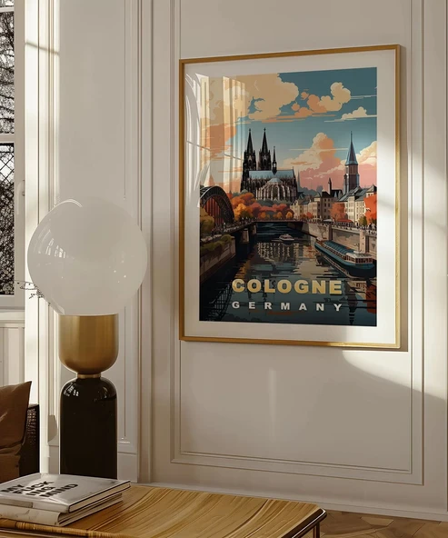 Çerçevesiz Poster Ren Nehri'nin İncisi - Resim 3