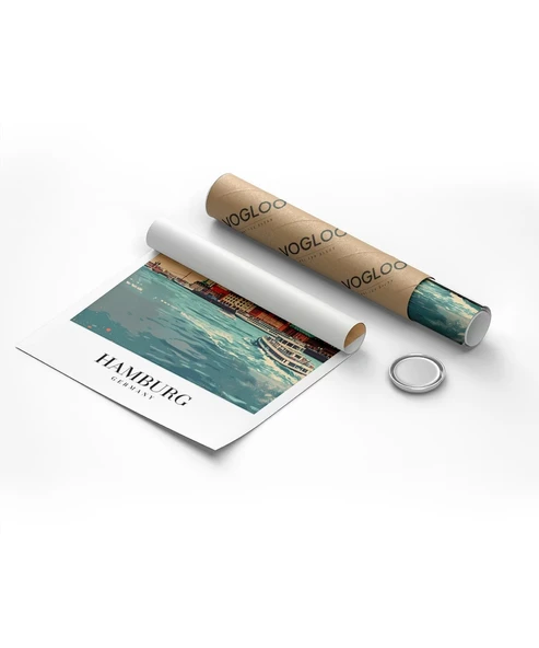 Çerçevesiz Poster Hamburg Seyahat - Resim 8