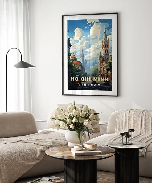 Çerçevesiz Poster Saygon'un Fransız Mirası - Resim 3