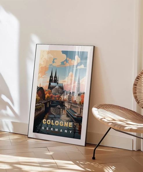 Çerçevesiz Poster Ren Nehri'nin İncisi - Resim 4