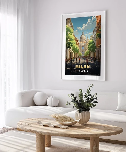 Çerçevesiz Poster İtalya'nın Modası - Resim 3
