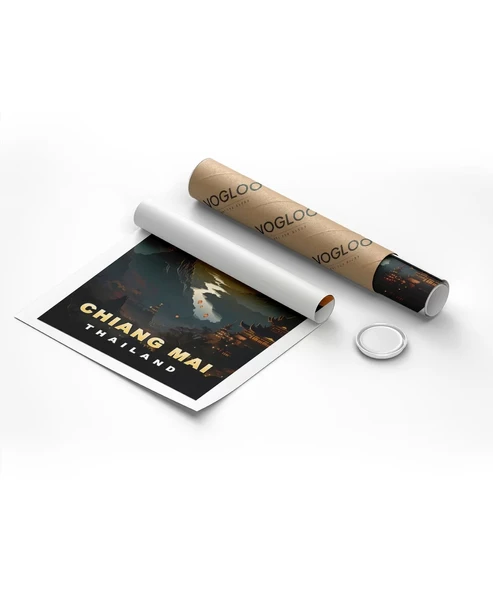 Çerçevesiz Poster Fenerlerin Büyülü Gecesi - Resim 8