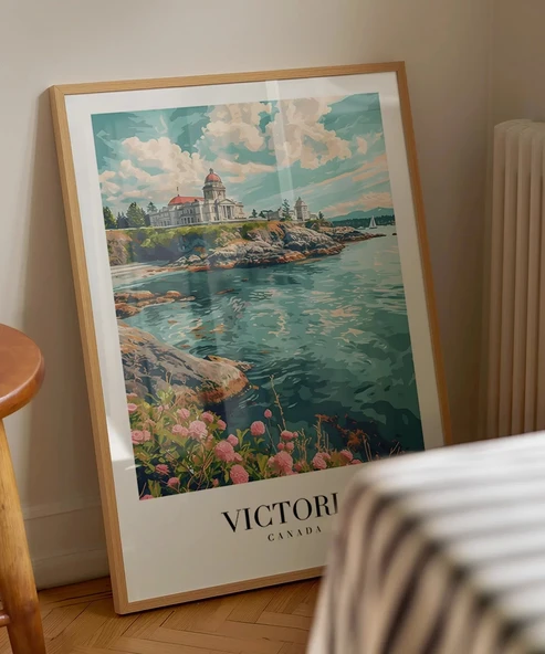 Çerçevesiz Poster Pasifik Kıyısında Victoria - Resim 4