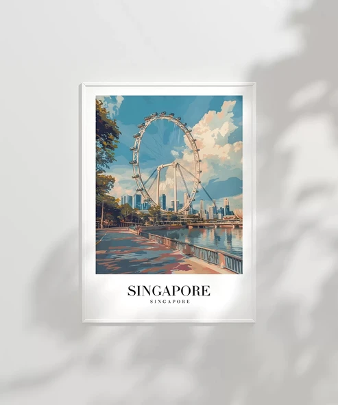 Çerçevesiz Poster Marina Bay'ın Parlak Yüzü - Resim 2