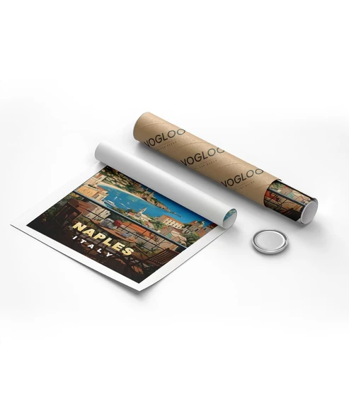 Çerçevesiz Poster Napoli'nin Tarihi Sokakları - Resim 8