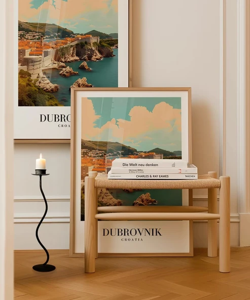Çerçevesiz Poster Dubrovnik Eski Şehir - Resim 5