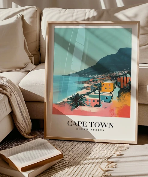 Çerçevesiz Poster Güney Afrika Masa Dağı - Resim 5