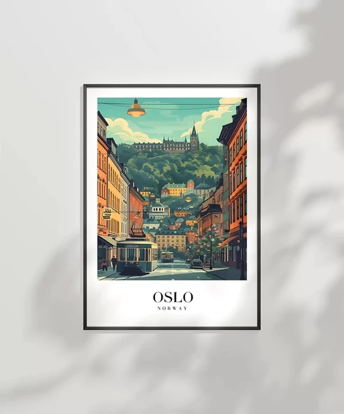 Çerçevesiz Poster Oslo Kuzey'in Sakin Ritmi - Resim 6