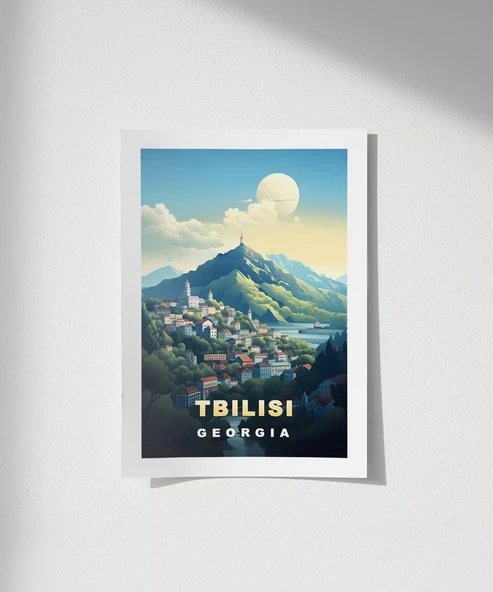 Çerçevesiz Poster Gürcistan’ın Büyüleyici Başkenti Tiflis ürün görseli